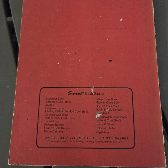 Sunset Barbecue Cook Book - Black and Red - Picture 2 of 2